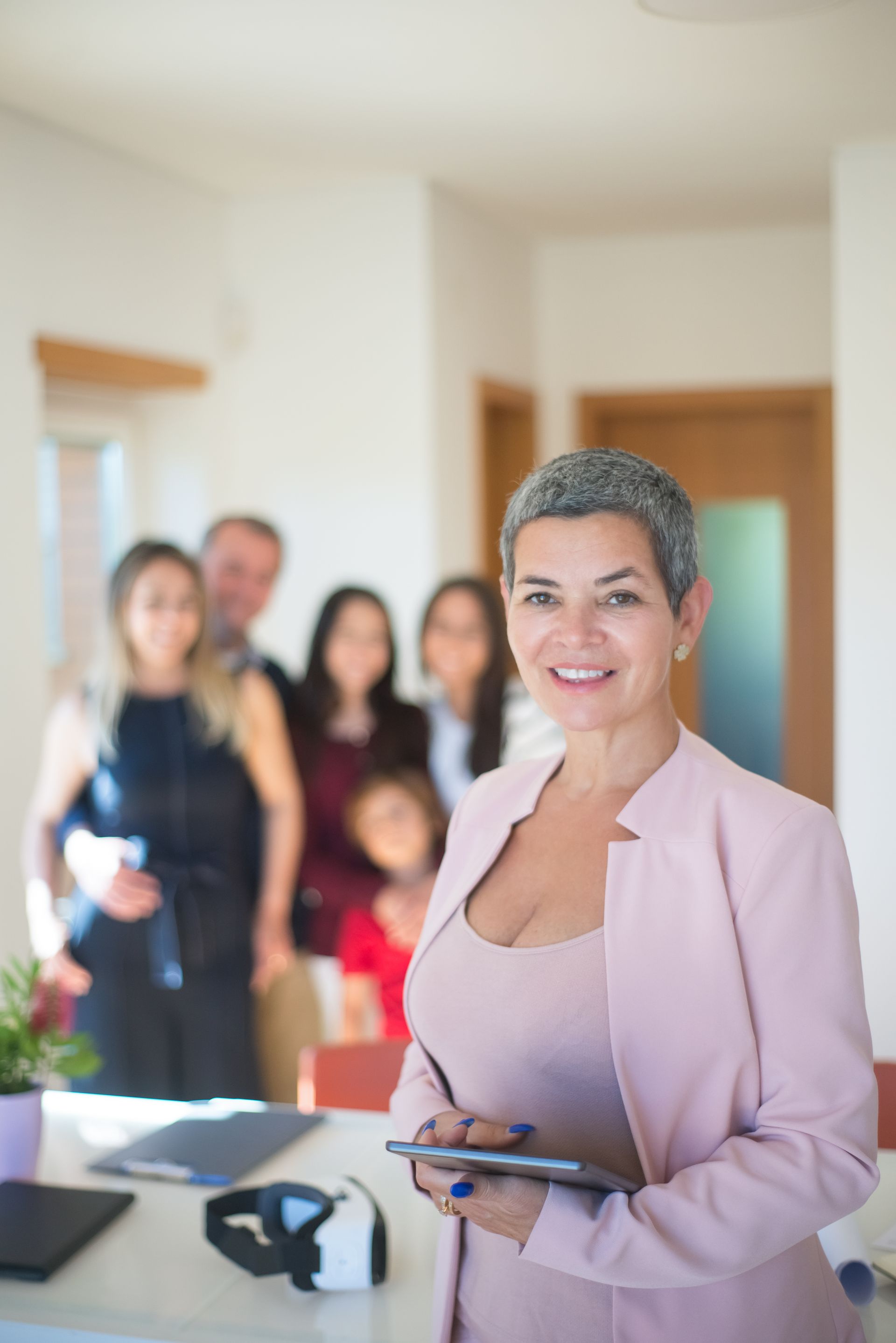 Being welcomed at the One Group Realty office